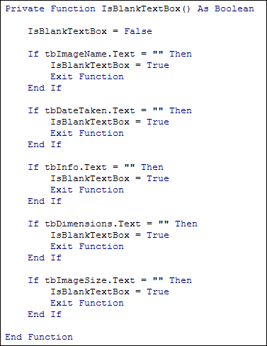 VBA Function to check for empty textboxes